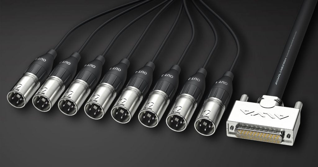 ALVA D-Sub 25 <> 8 x XLR3 Maschio 3m