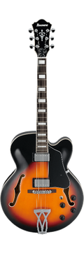 Ibanez Af75-Bs Semi-Hollow Guitar Graduated