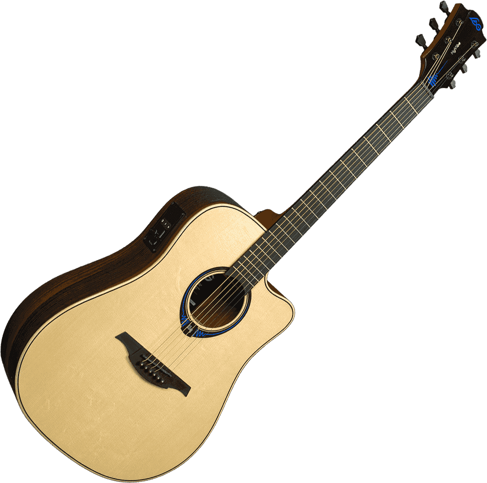 Lag Thv30Dce Chitarra Acustica Natural Con Hyvibe System