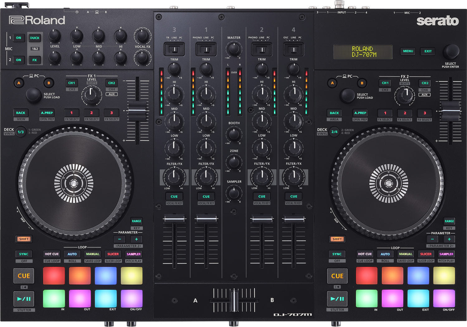 Roland Dj707M Controller A 4 Canali Per Dj