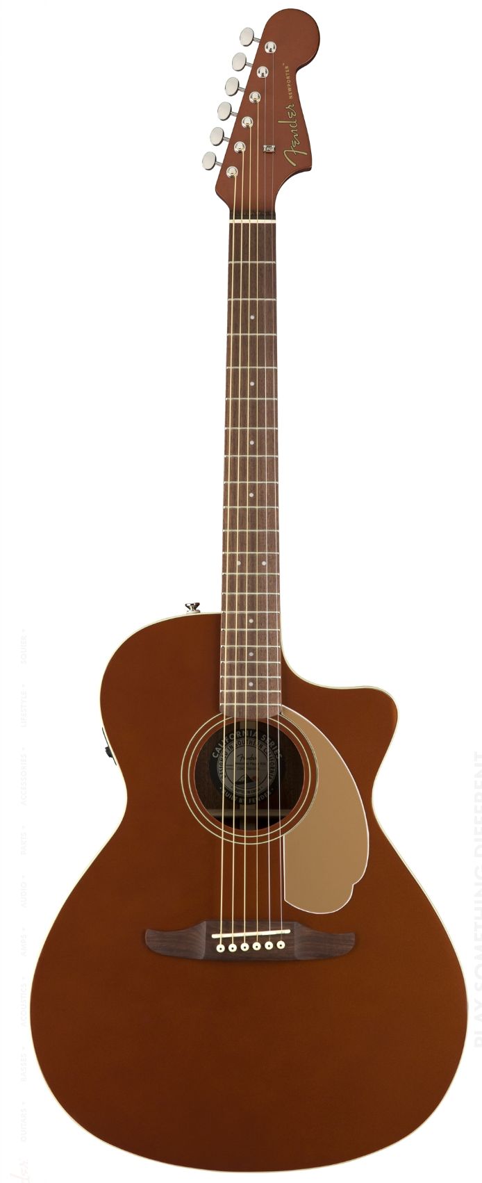 Fender Newporter Player Rustic Copper Chitarra Acustica Elettrificata