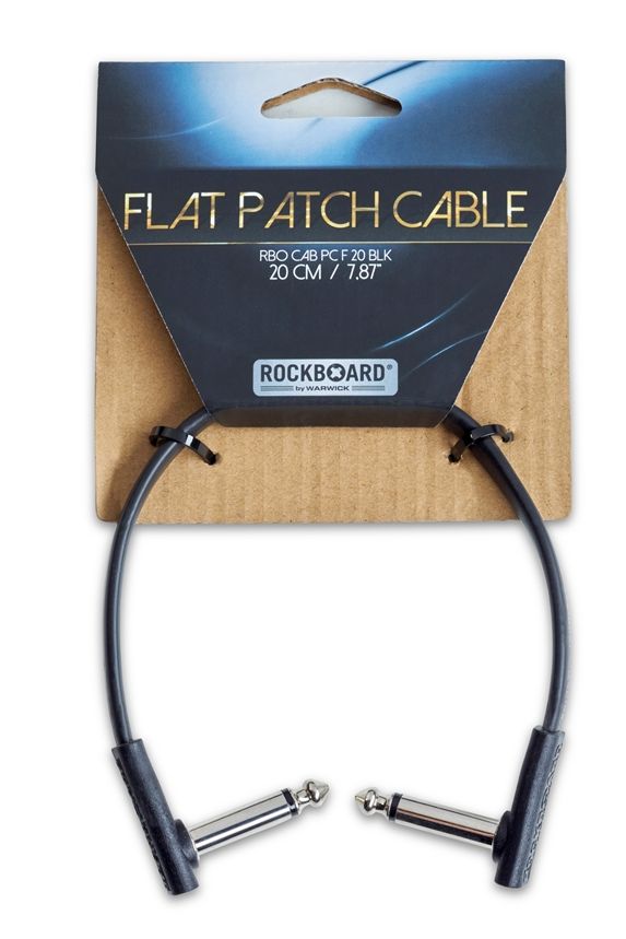 Rockboard Cavo Flat Patch Cable Black 20 Cm