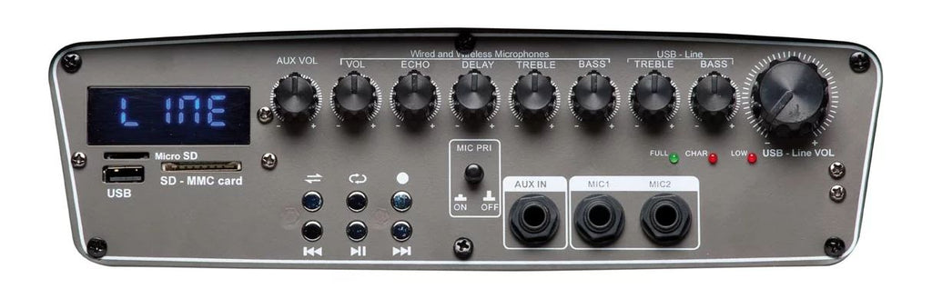Audiodesign M2 15Wl Diffusore Portatile con 2 Microfoni Wireless