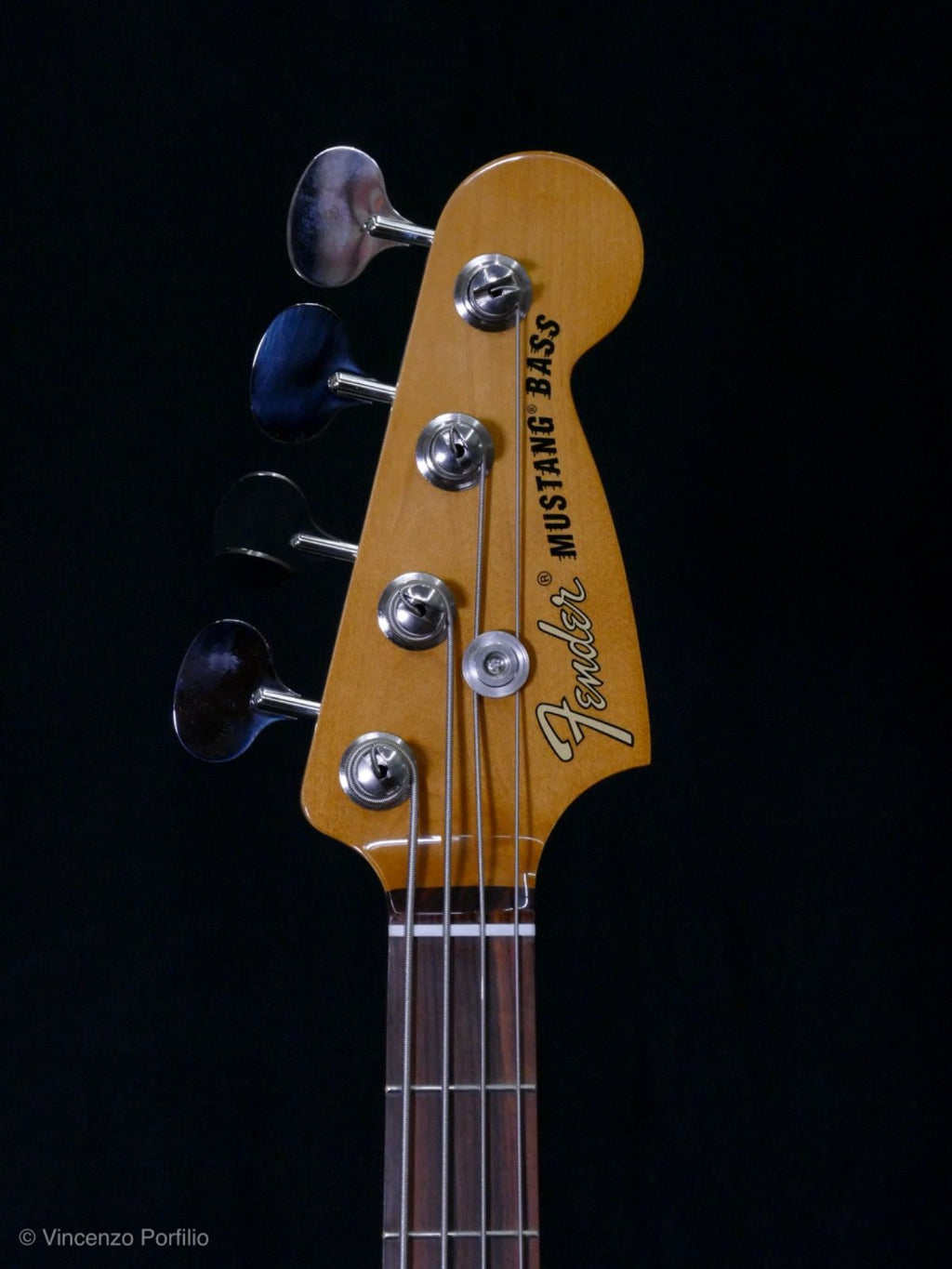 Fender Vintera 60S Mustang Bass Pau Ferro Fiesta Red