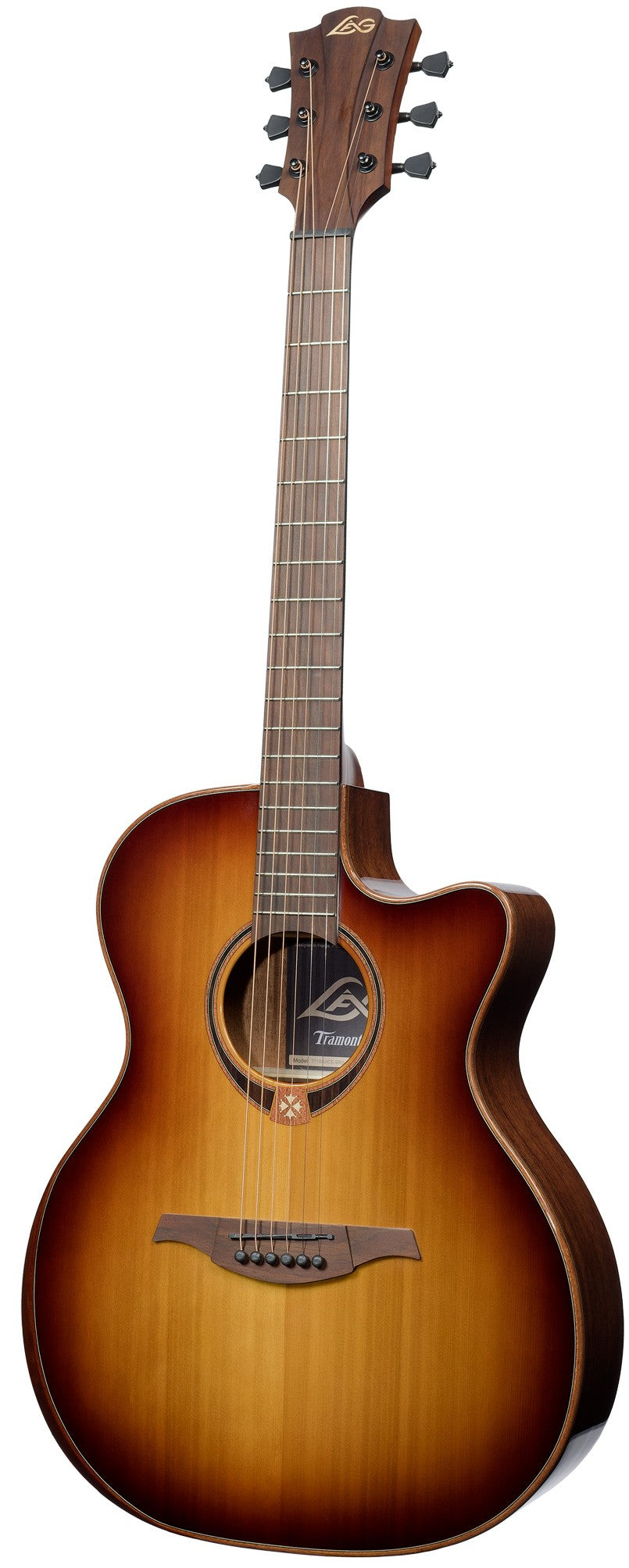 Lag T118ABCE-BRS Chitarra Acustica Auditorium Bevel Cutaway EQ Brown Shadow