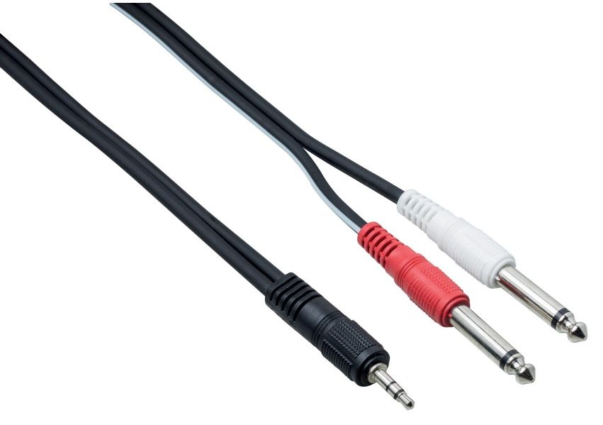 Bespeco ULI150 Cavo jack stereo 3,5 mm 2 x jack 6,3 mm Mt1,5