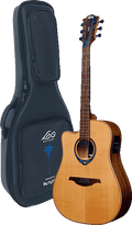 Lag TNHV15DCE Chitarra Acustica Natural Con Hyvibe System