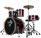 T5 Red Sparkle Drum Kit with Cymbals and Stands, Stool and Drumsticks