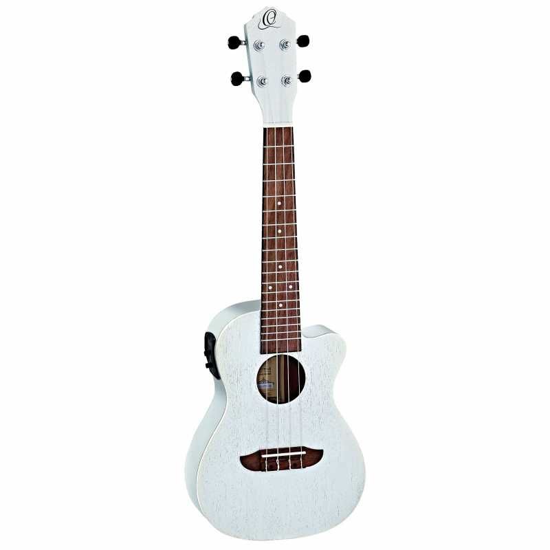 Ortega Rusilver-Ce Ukulele Concerto Elettrificato Cutaway Silver