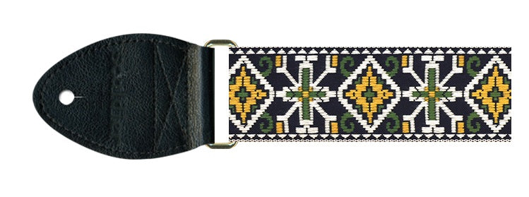 Souldier Torpedo San Quentin Cash Green Gold Guitar Strap
