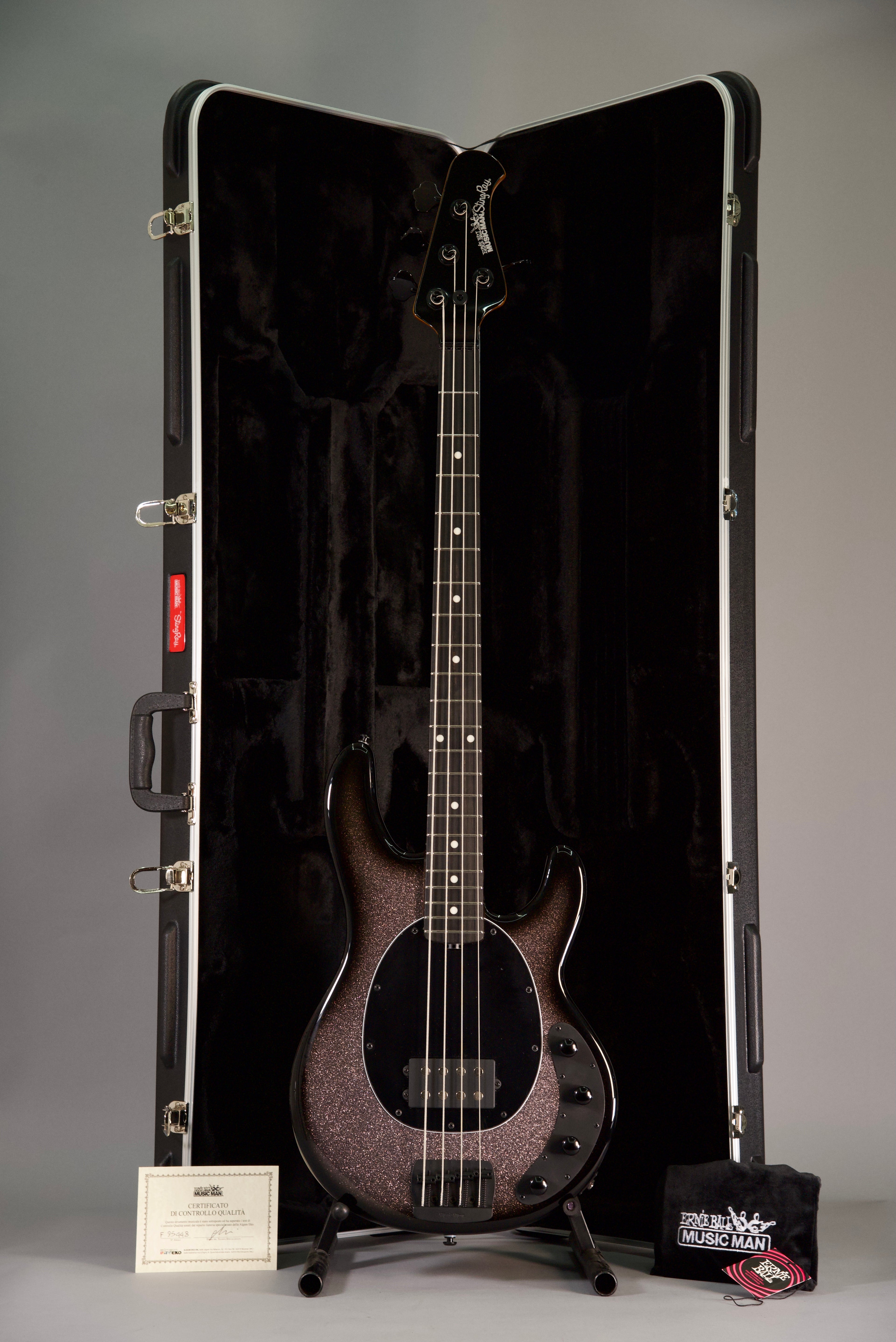 MusicMan StingRay Special Smoked Chrome Roasted Maple Ebony