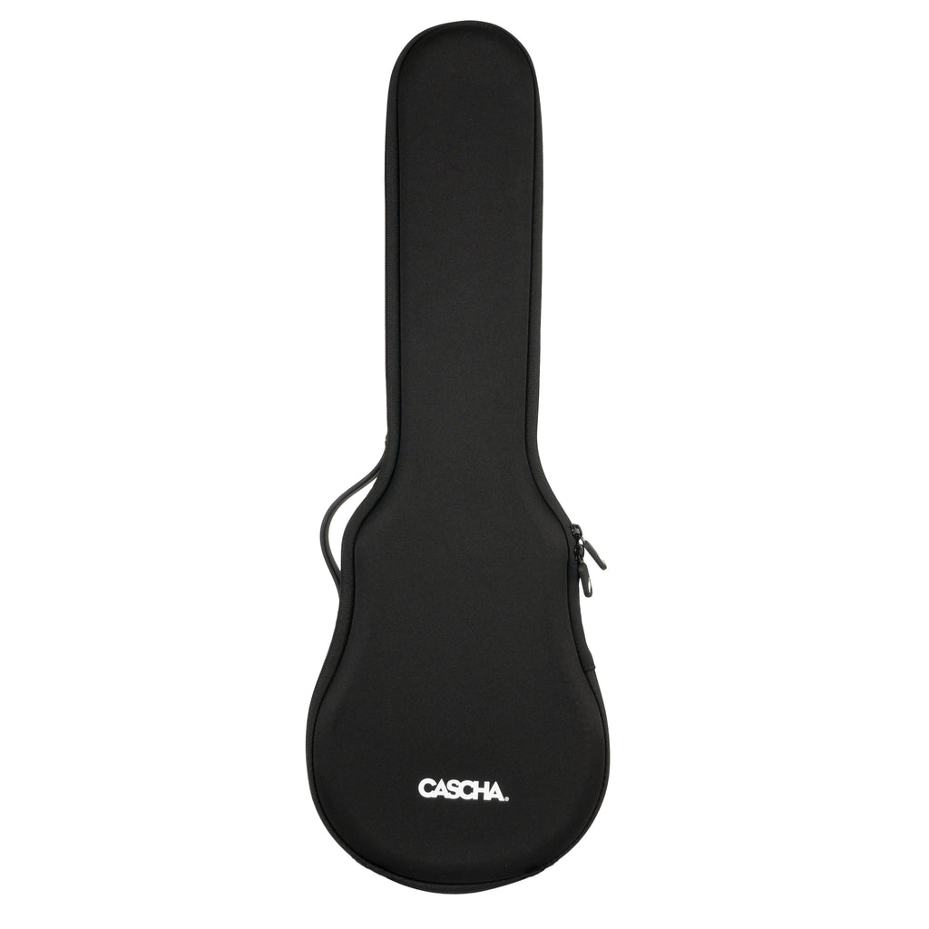 Cascha Ukulele Concerto in Carbonio Pack White con Borsa Tracolla e Plettri