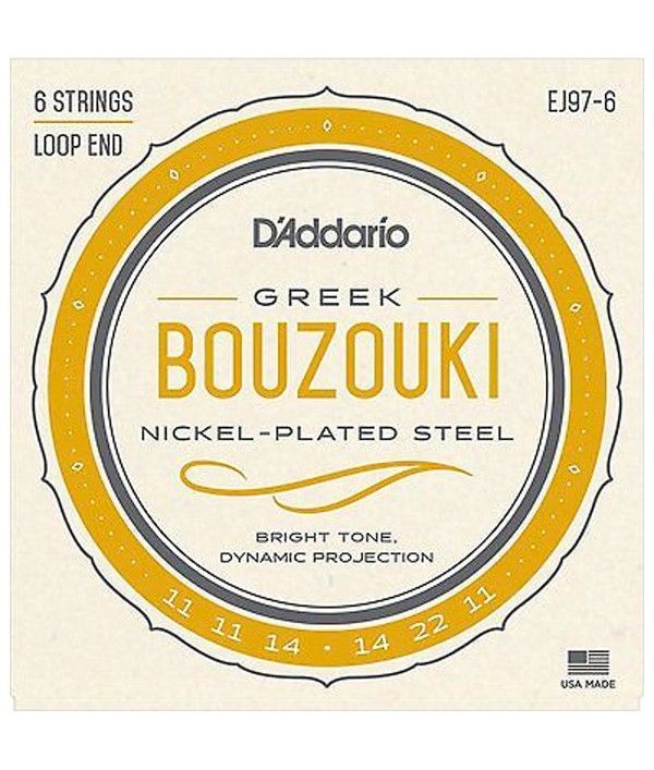 D'Addario Ej97 Muta Per Bouzouki Greco 6 Corde Acciaio