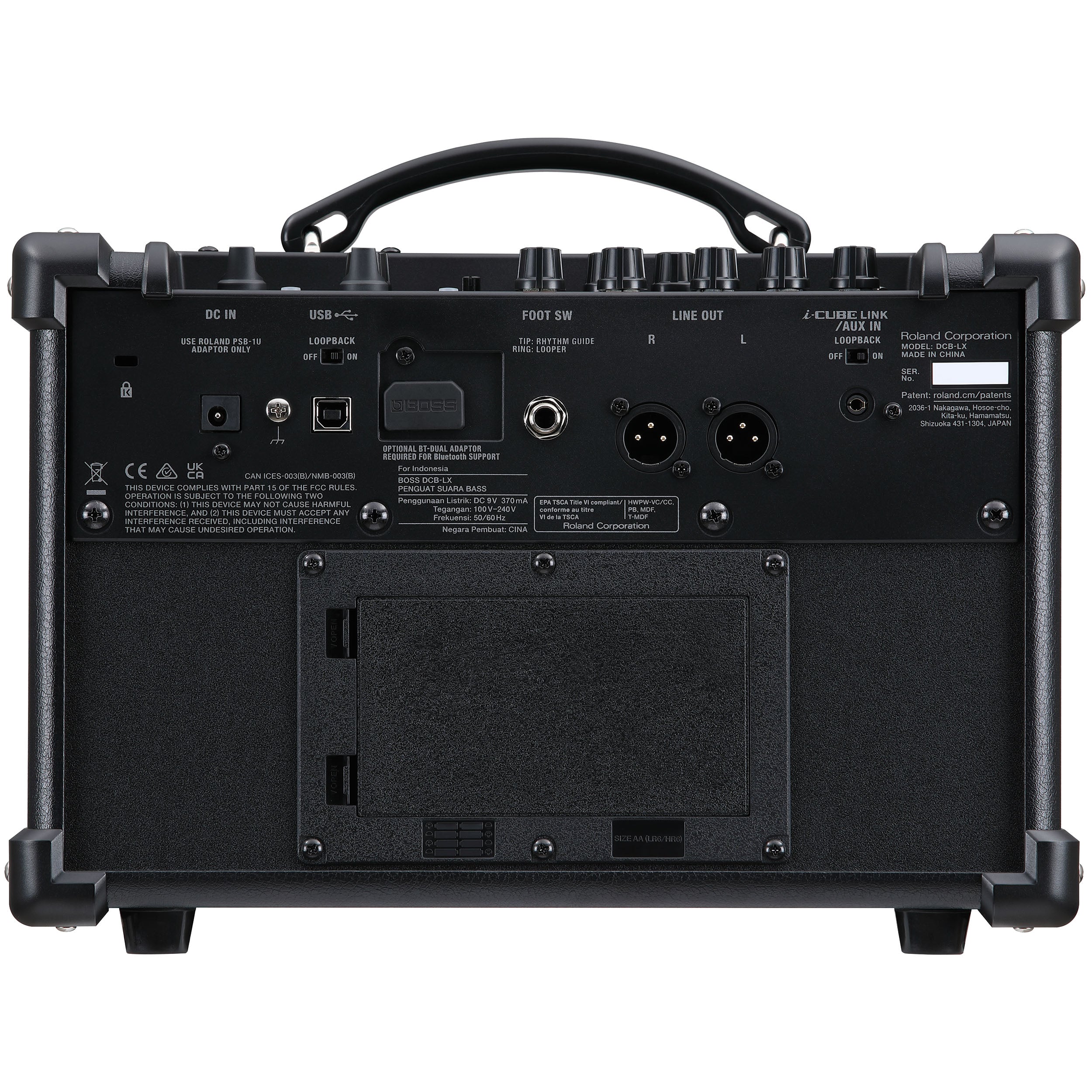 Boss Dual Cube Bass Lx  Amplificatore Stereo Portatile per Basso