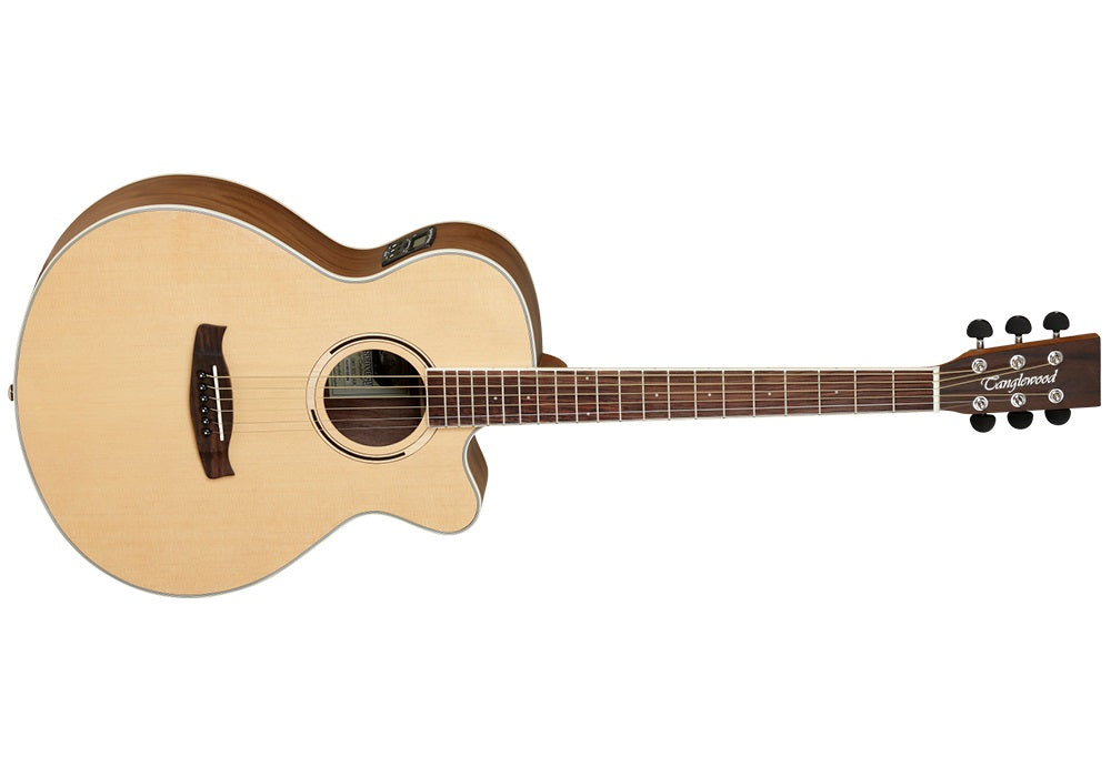 Tanglewood Dbtsfce Natural Chitarra Acustica Elettrificata Open Pore Satin
