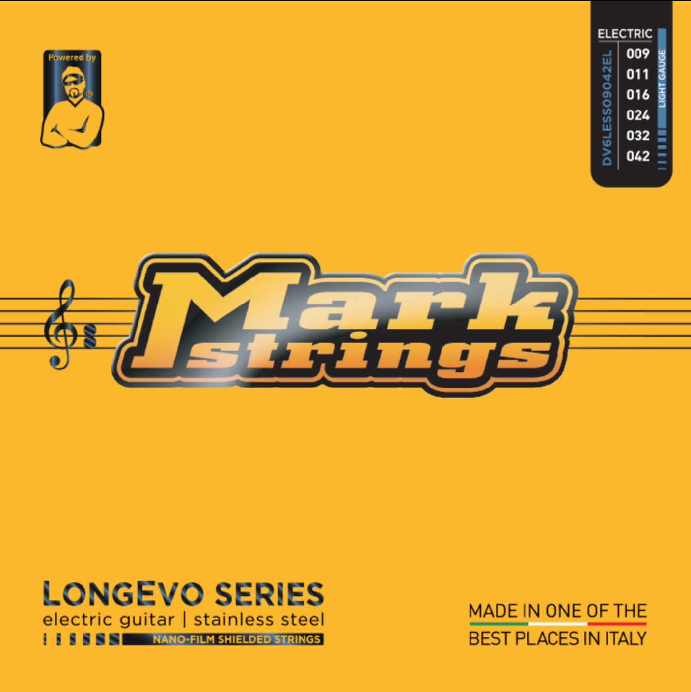 Dv Mark Muta per Chitarra Elettrica Longevo Stainless Steel Light 09-42