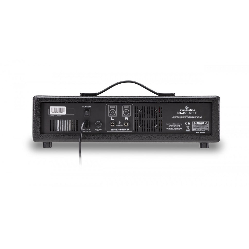 Soundsation 6-Channel 200+200W Powered Mixer with MP3, Effects and BT