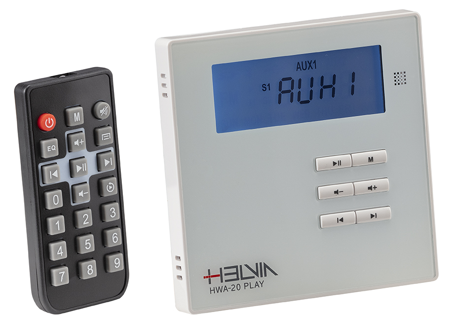 Helvia Amplificatore a Parete da Incasso 2X10W