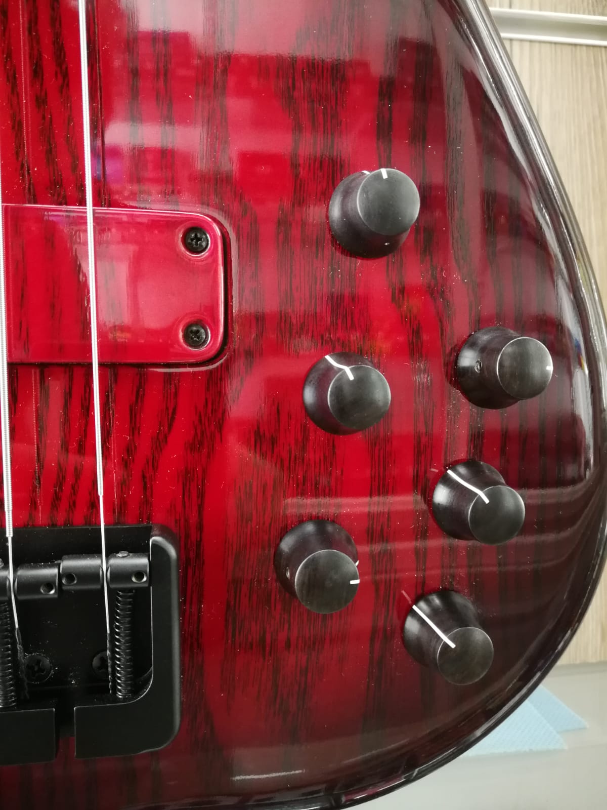 Fbass Furlanetto Bn5 Basso Elettrico Transparent Red Burst