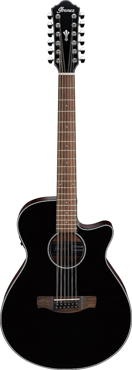 Ibanez AEG5012BKH Chitarra Acustica Amplificata Cutaway 12 Corde Nera