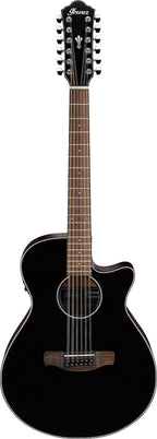 Ibanez AEG5012BKH Chitarra Acustica Amplificata Cutaway 12 Corde Nera