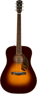 Fender Paramount PD220E Dreadnought 3 Tone Vitage Sunburst con Case