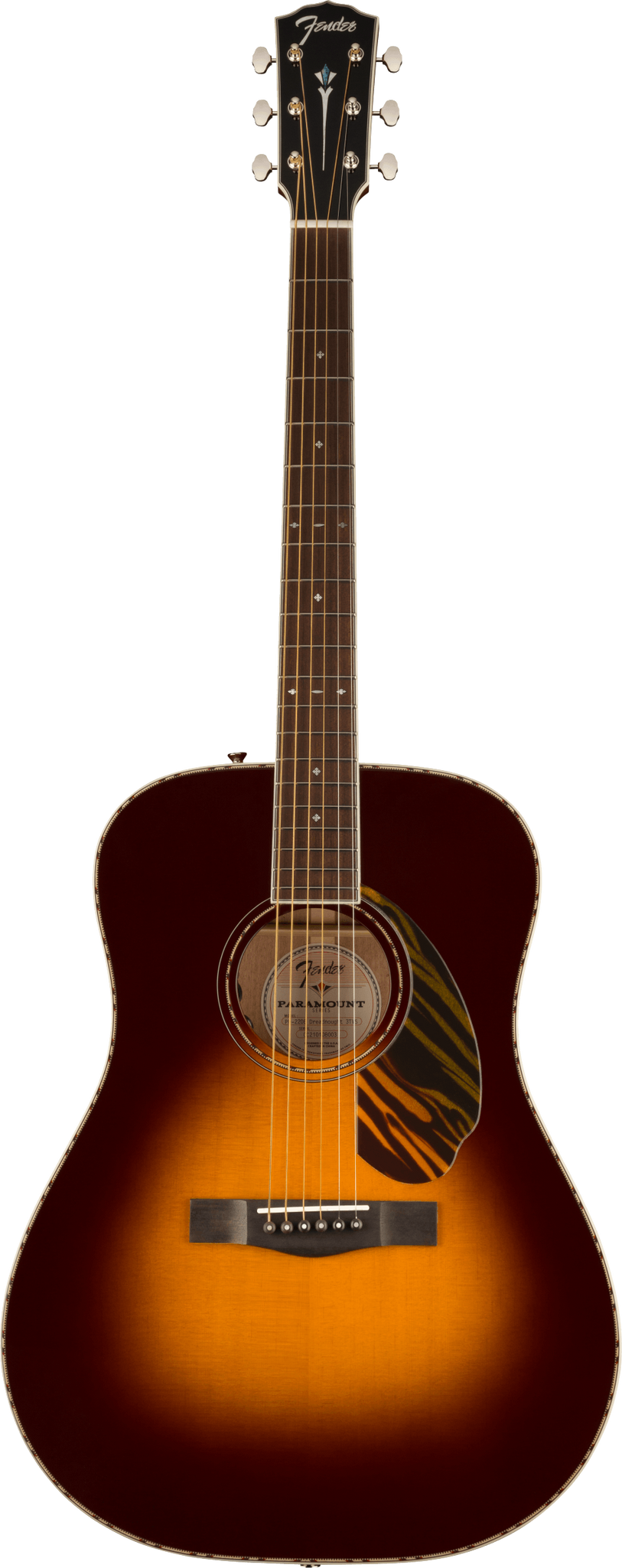 Fender Paramount PD220E Dreadnought 3 Tone Vitage Sunburst con Case