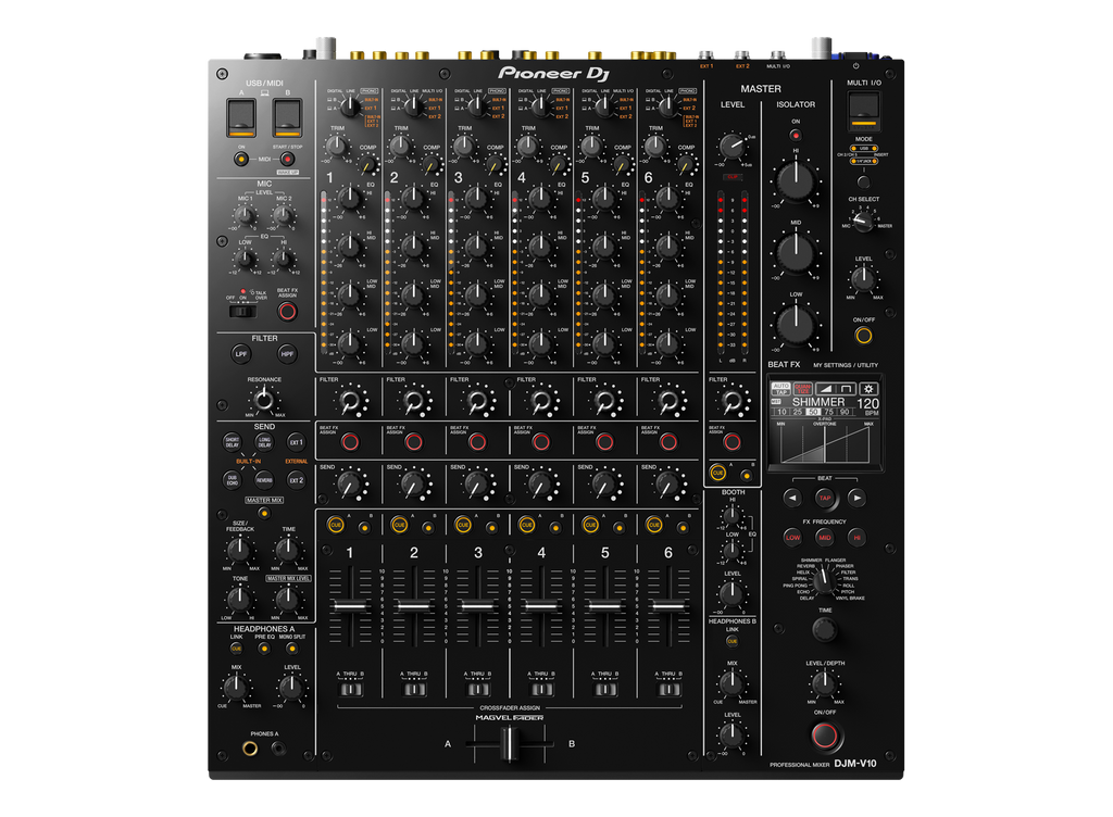 Pioneer Dj 6 Channel Pro Grade High End Digital Mixer Black