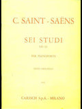 Carisch Saint-Saëns 6 Studi per Piano 2° libro Op. III