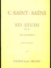 Carisch Saint-Saëns 6 Studi per Piano 2° libro Op. III