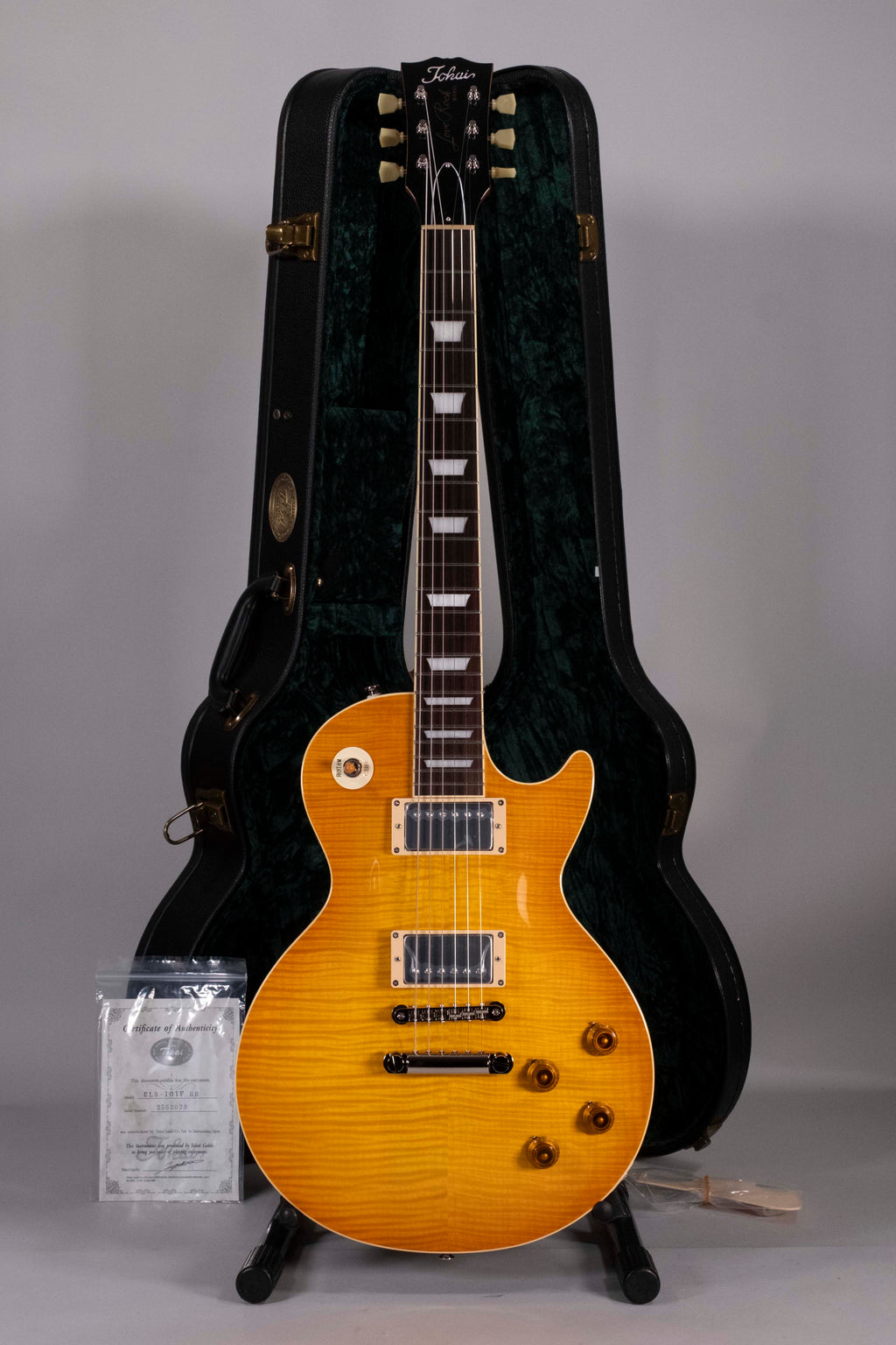 Tokai LP Style Flame Honey Burst