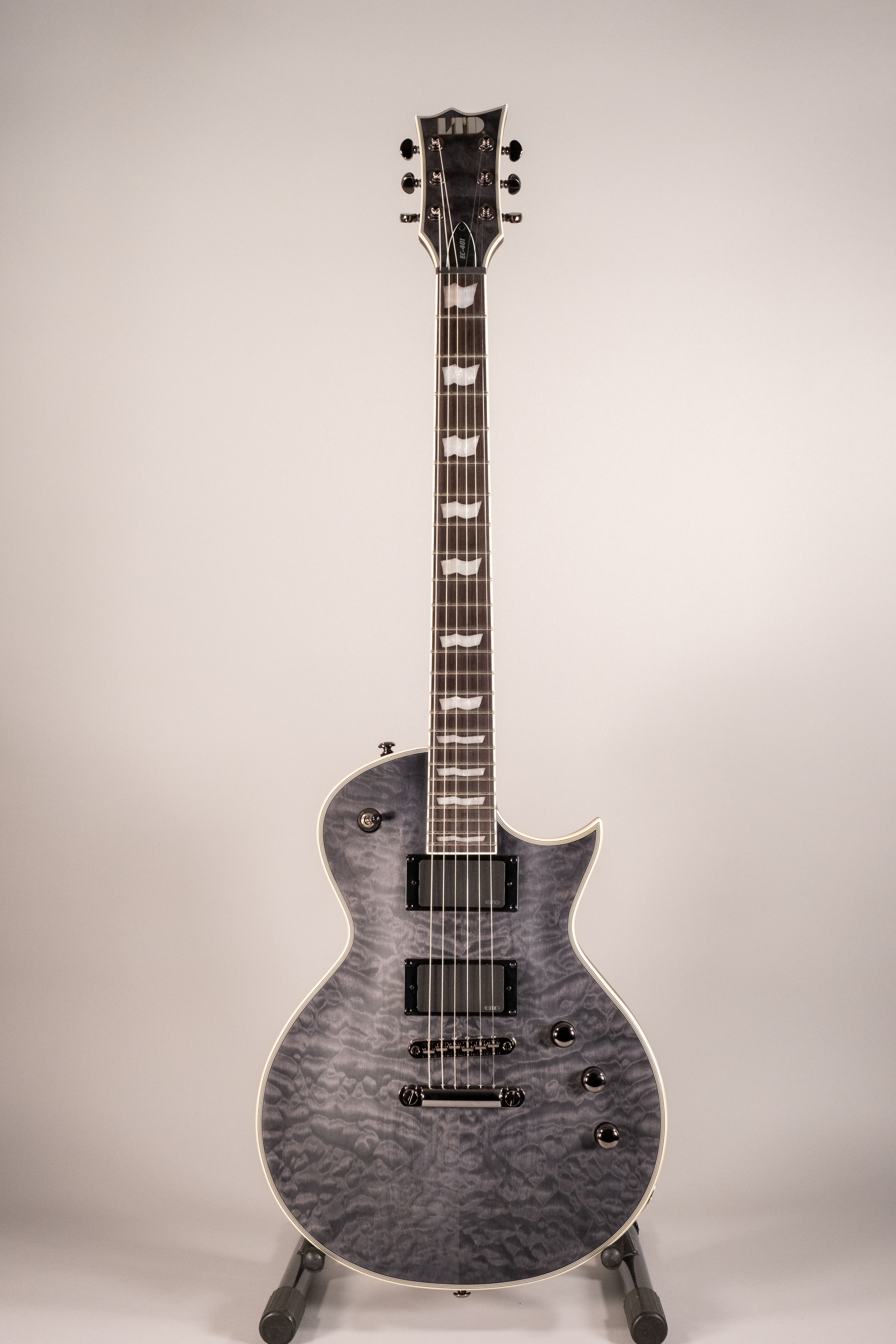 LTD EC-401 QM - See Thru Black Satin - Limited Edition