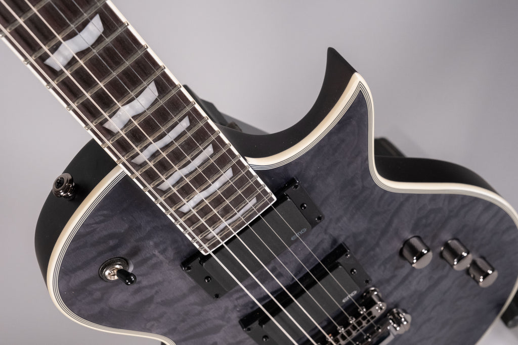 LTD EC-401 QM - See Thru Black Satin - Limited Edition