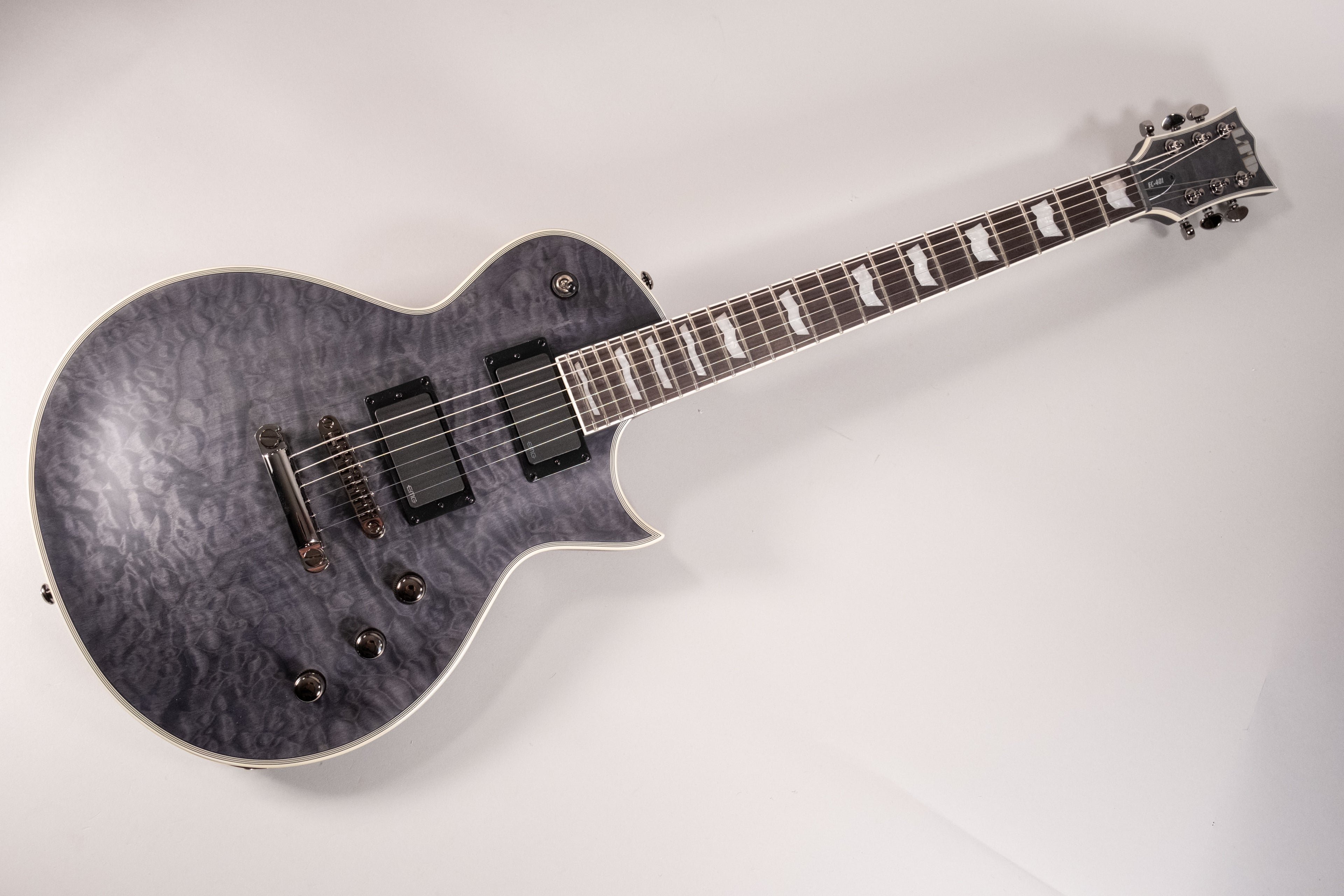 LTD EC-401 QM - See Thru Black Satin - Limited Edition