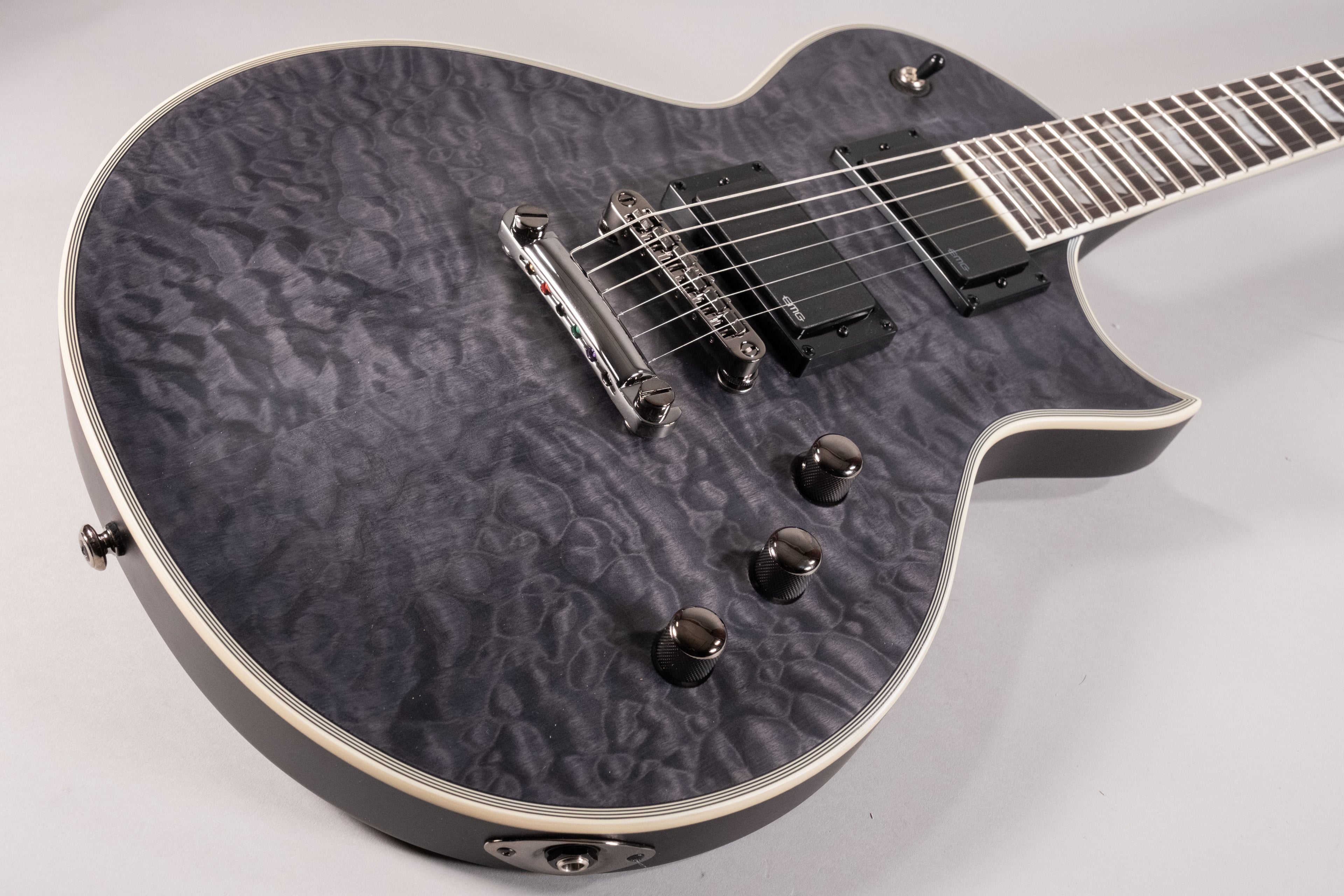 LTD EC-401 QM - See Thru Black Satin - Limited Edition