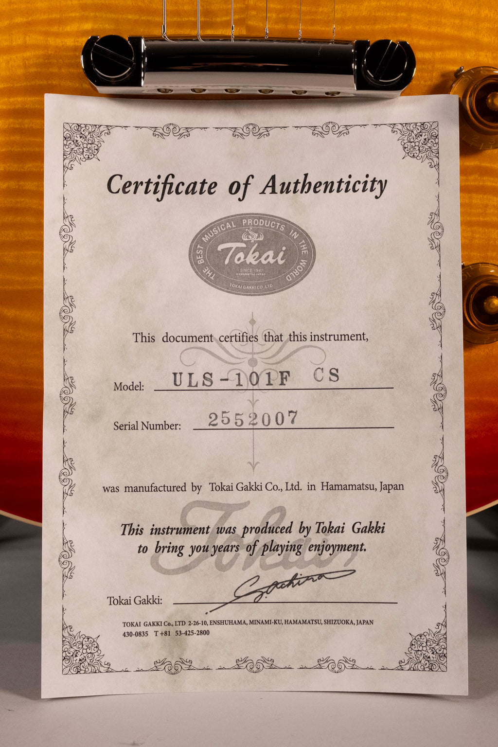 Tokai LP Style Flame Cherry Sunburst
