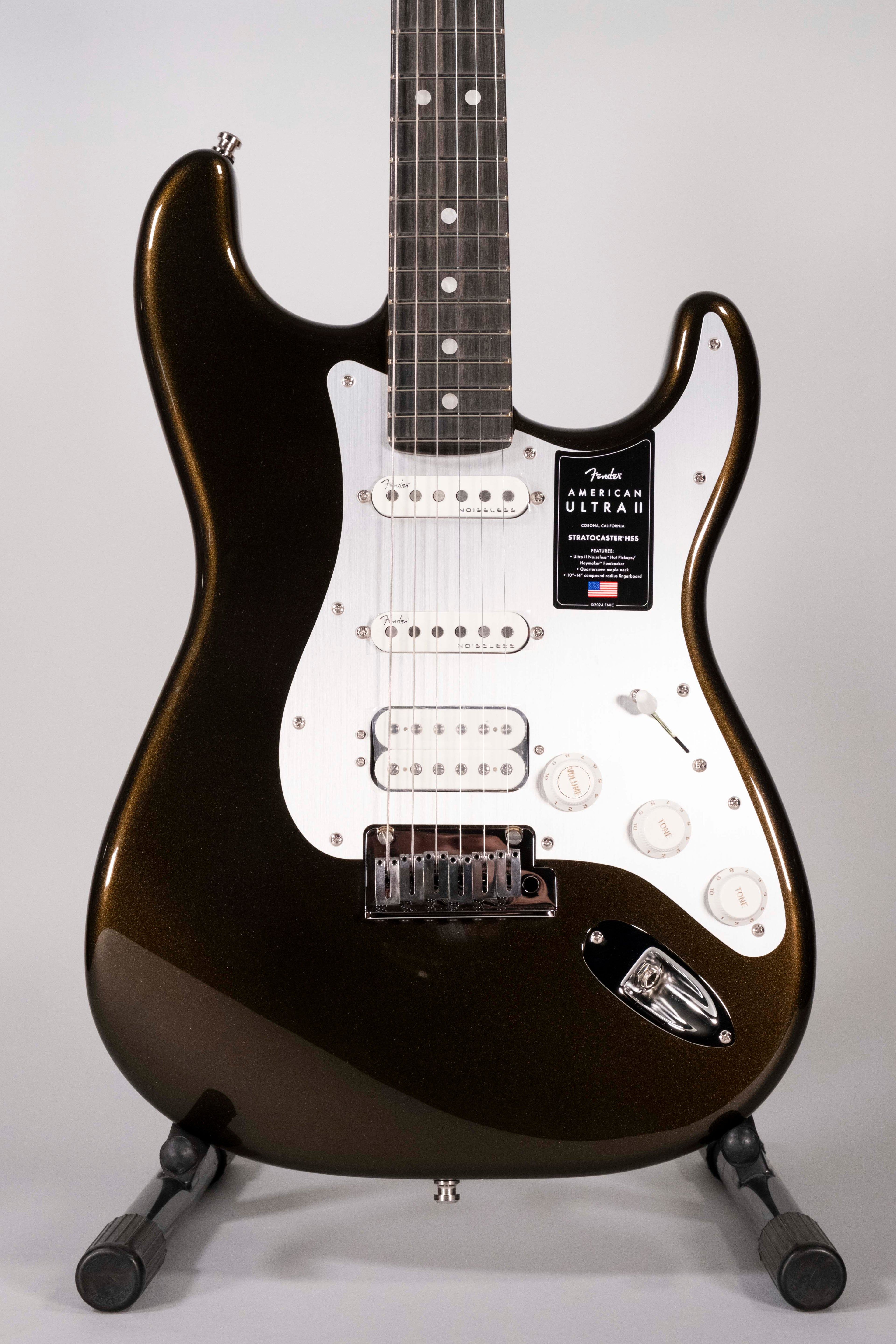 Fender Stratcaster HSS American Ultra II Texas Tea