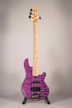 Lakland Skyline 5502 Deluxe 5 Corde Transparent purple