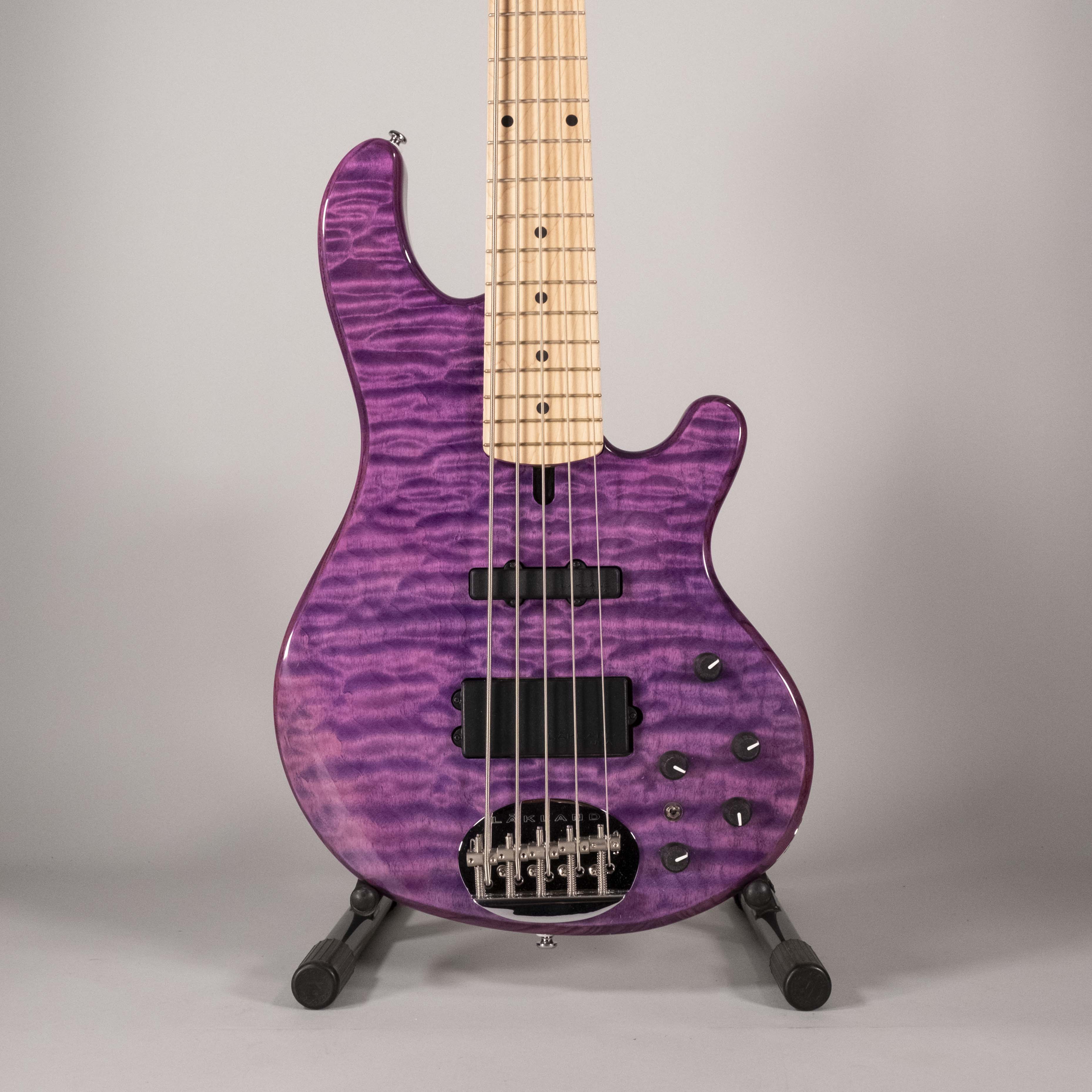 Lakland Skyline 5502 Deluxe 5 Corde Transparent purple