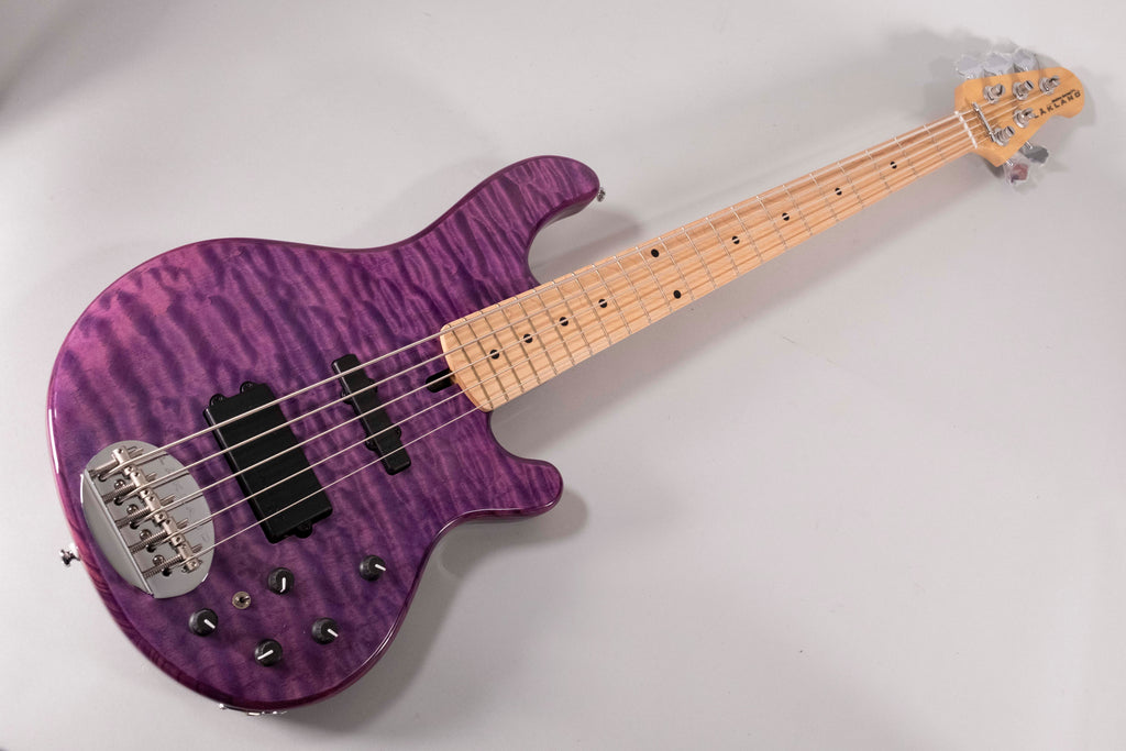 Lakland Skyline 5502 Deluxe 5 Corde Transparent purple