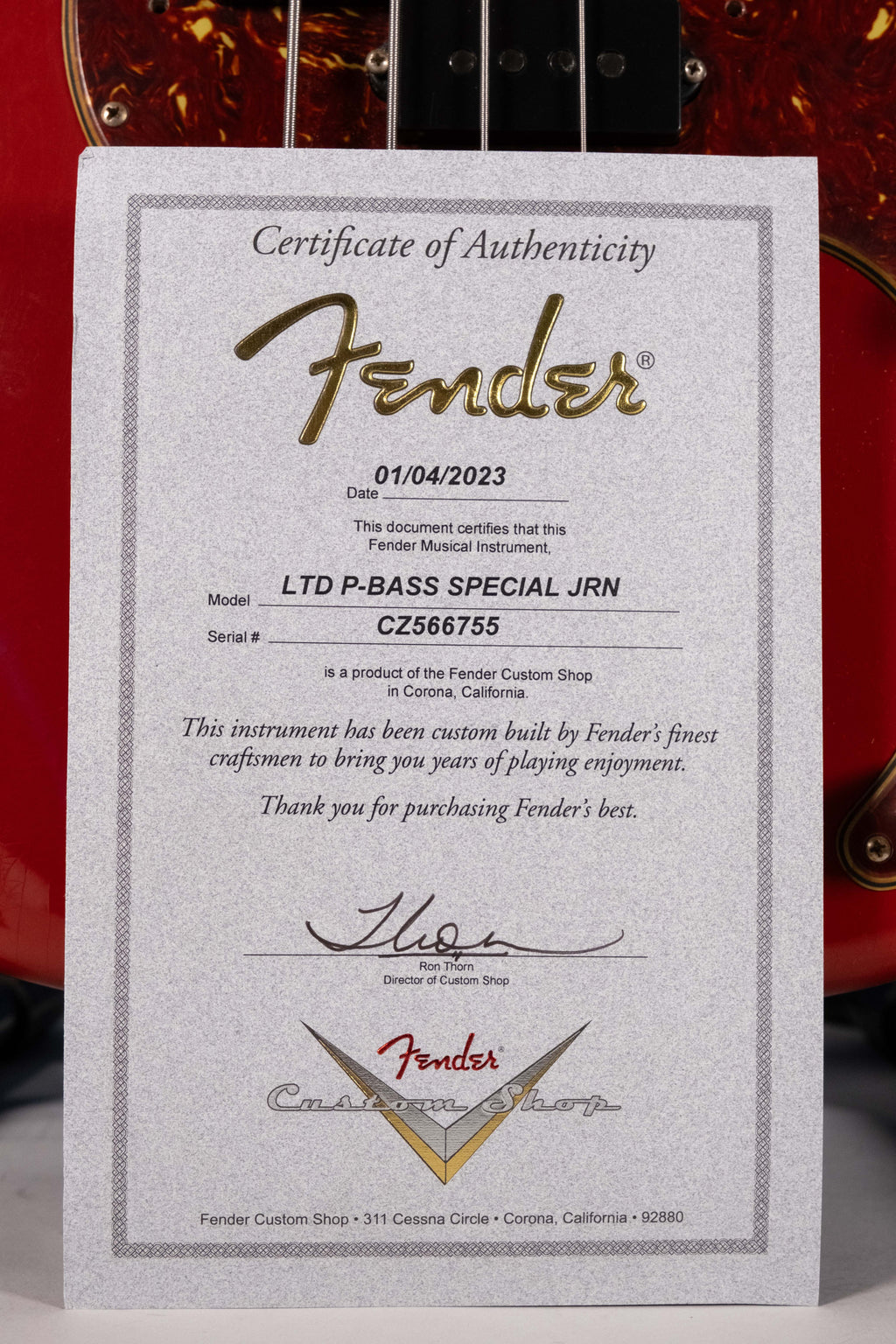 FENDER PJ CUSTOM SHOP LTD USATO
