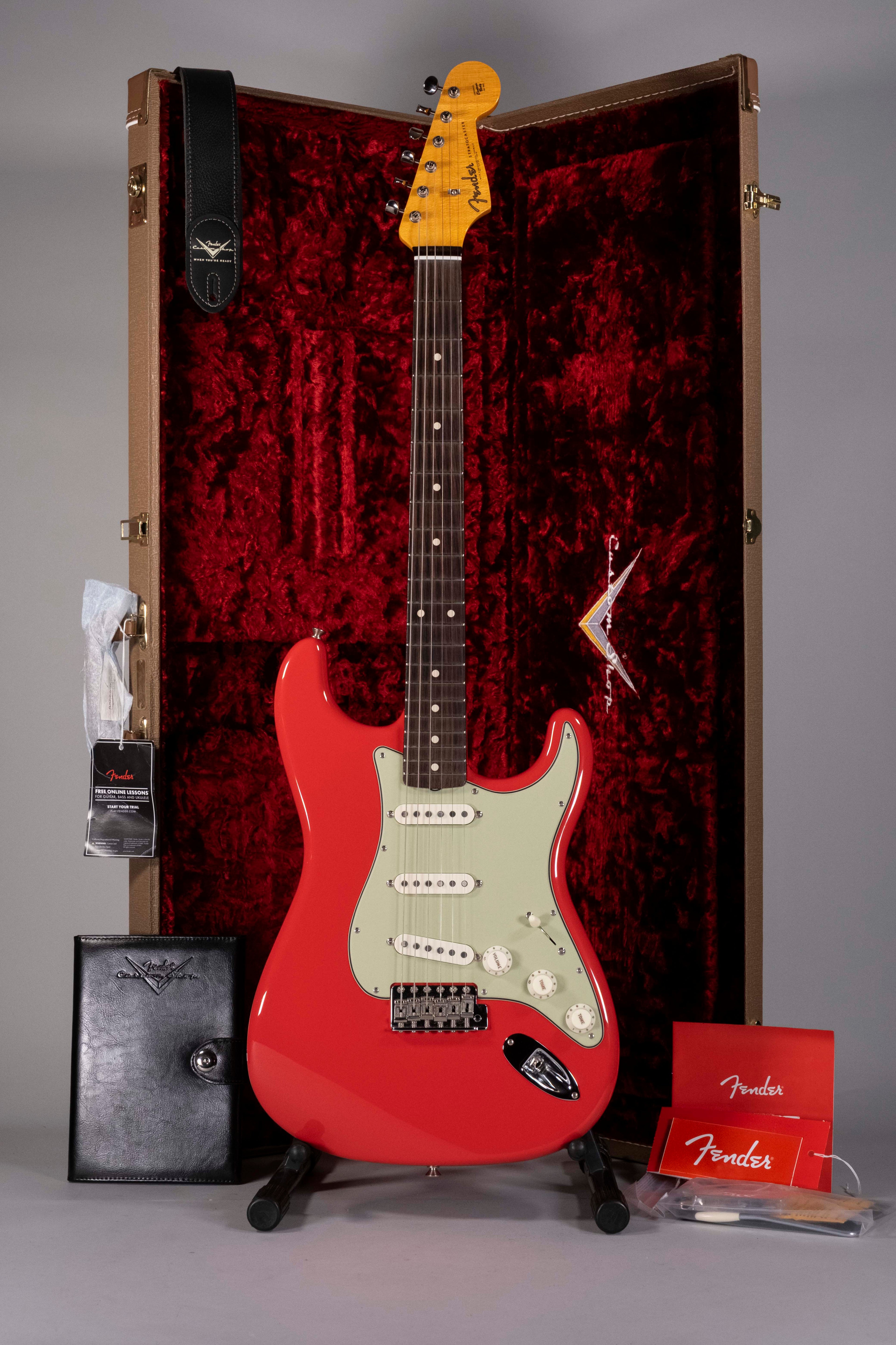 Fender Strato '60 Fiesta Red Nos Usata