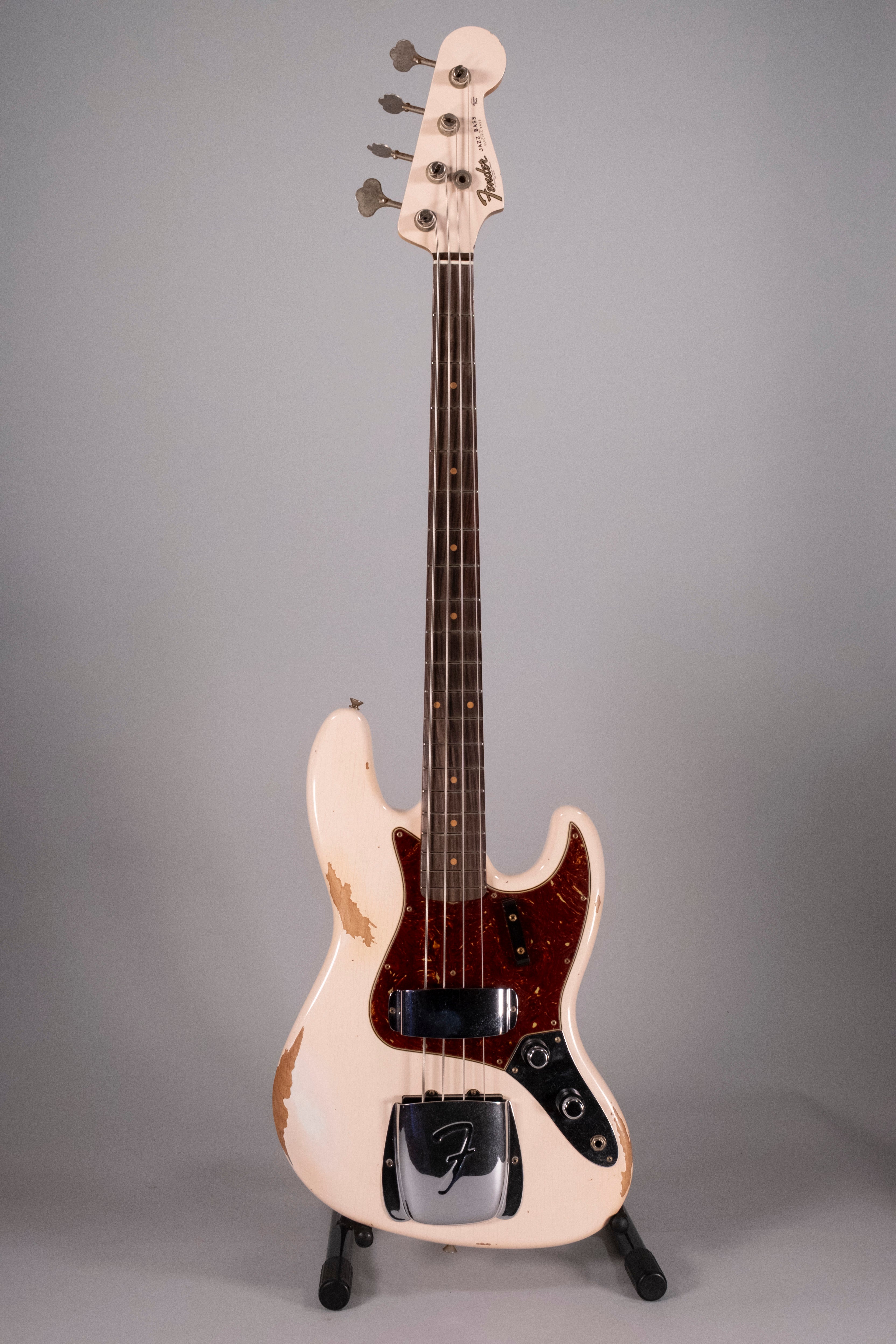 Fender Custom Shop 1961 Jazz Bass Heavy Relic 3A RW Super Faded Aged Shell Pink
