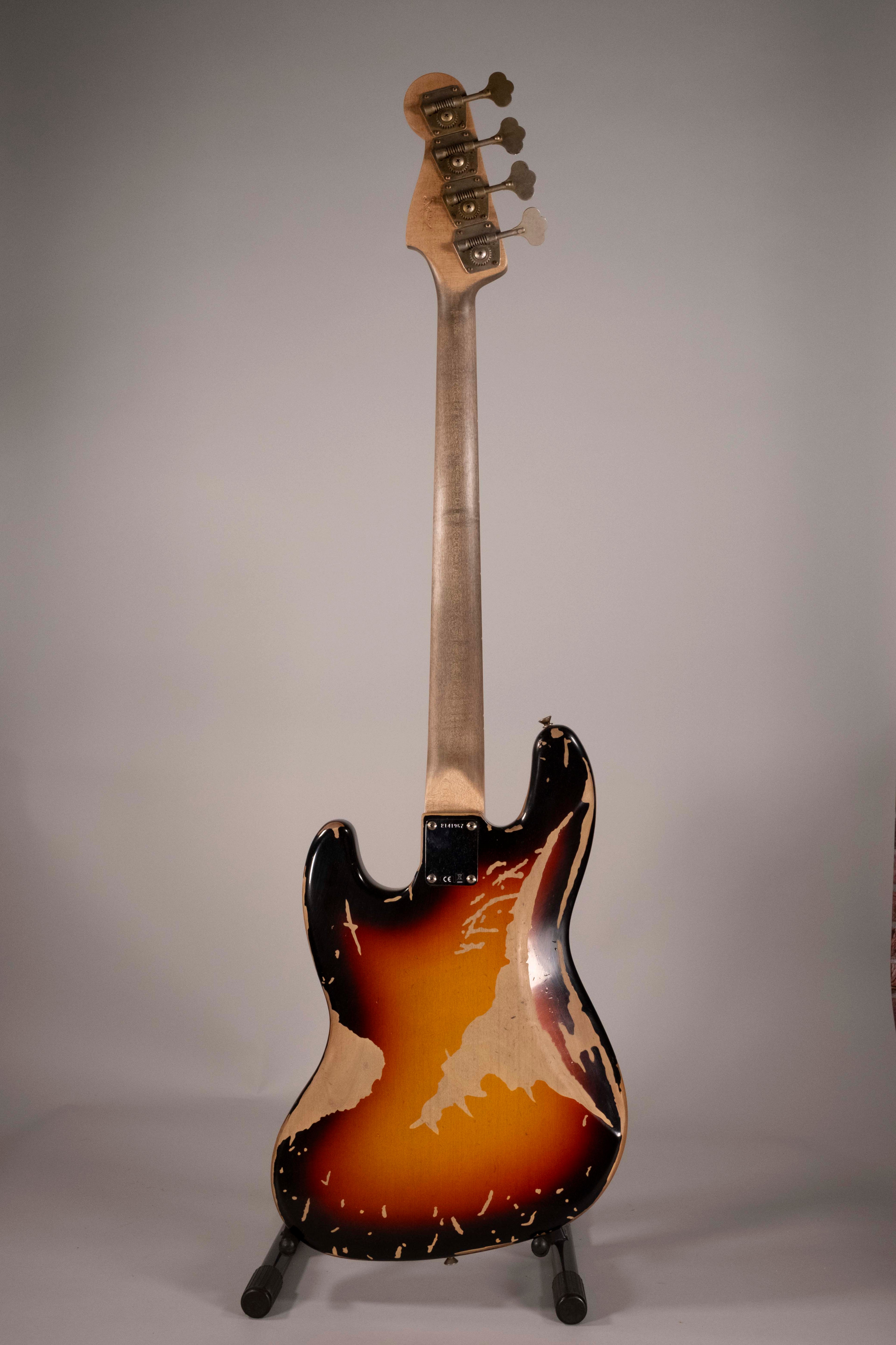 Fender Jaco Pastorius Tribute Fretless Jazz Bass Rosewood 3 Color Sunburst