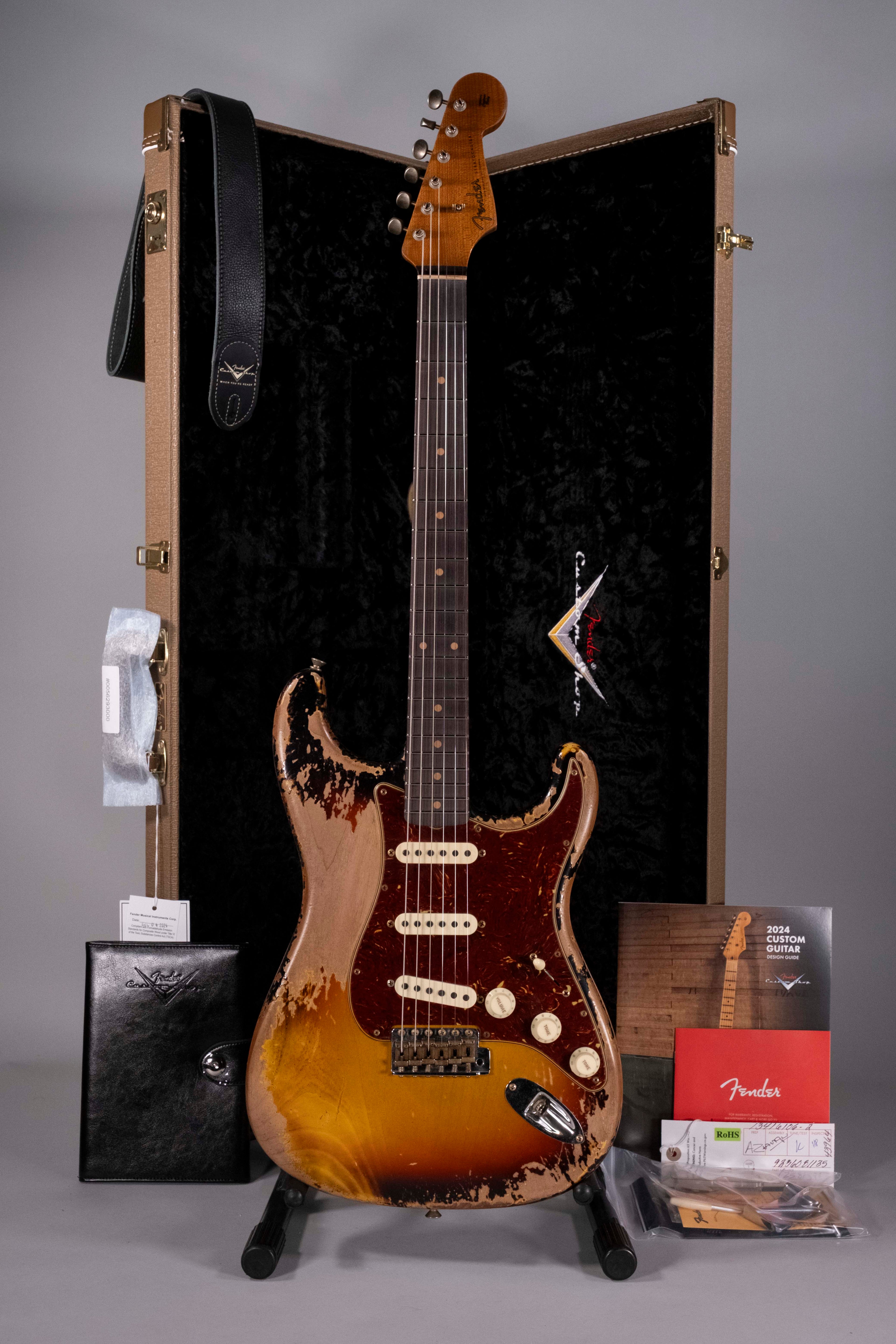 Fender Custom Shop F22 Ltd Super Heavy Relic 1960 Stratocaster 3 Tone Sunburst