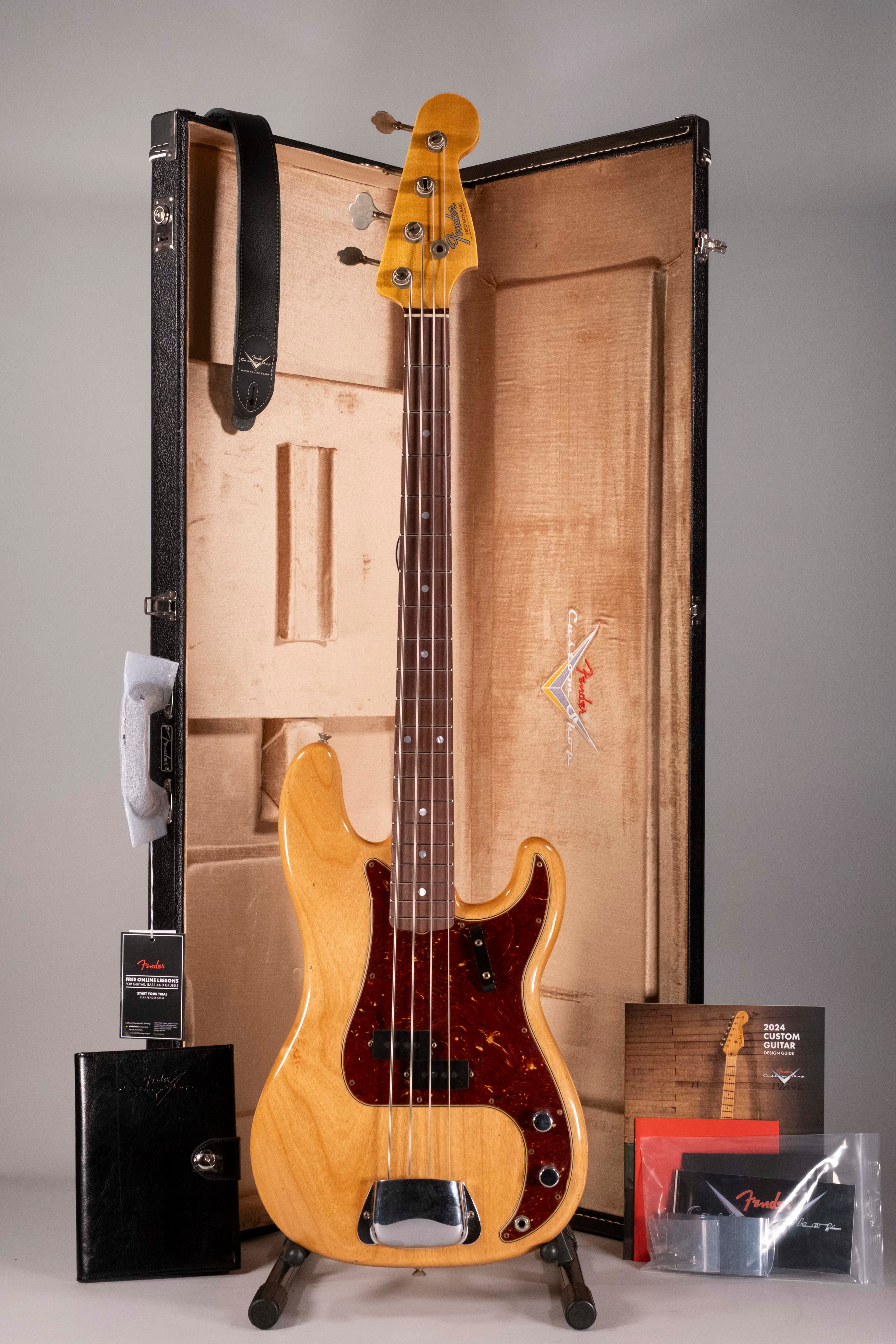 Fender Custom Shop 1966 Precision Bass Journeyman Relic 3A RW Aged Natural