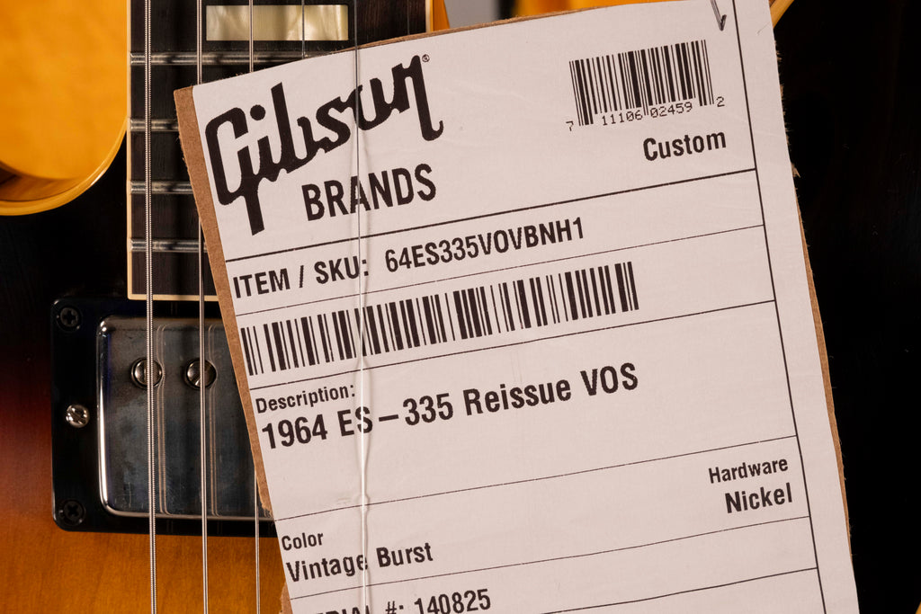 Gibson 1964 Es-335 Reissue Vintage Burst Custom Shop