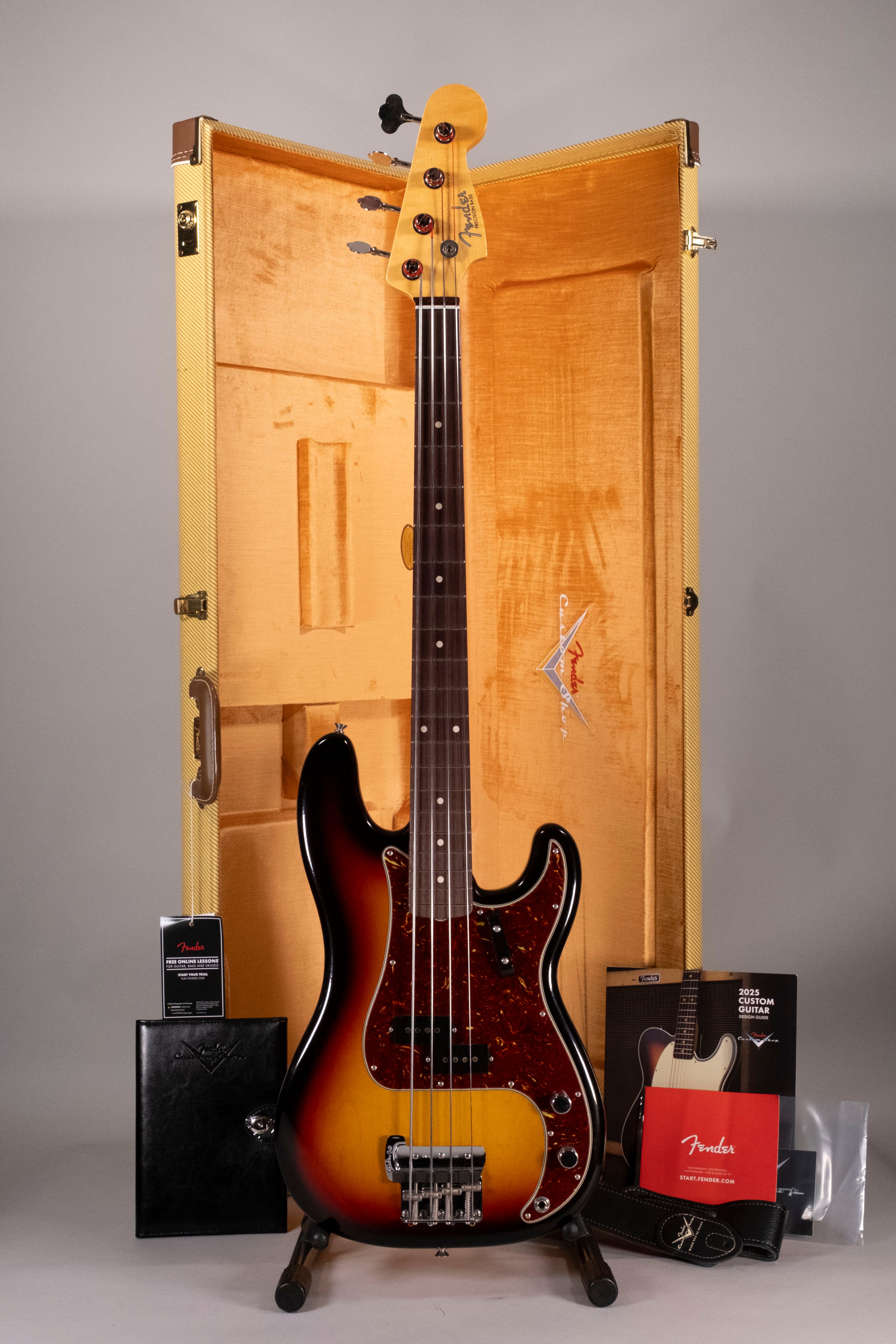 Fender Custom Shop Sean Hurley Signature Precision Bass Rw Faded 3-Color Sunburt