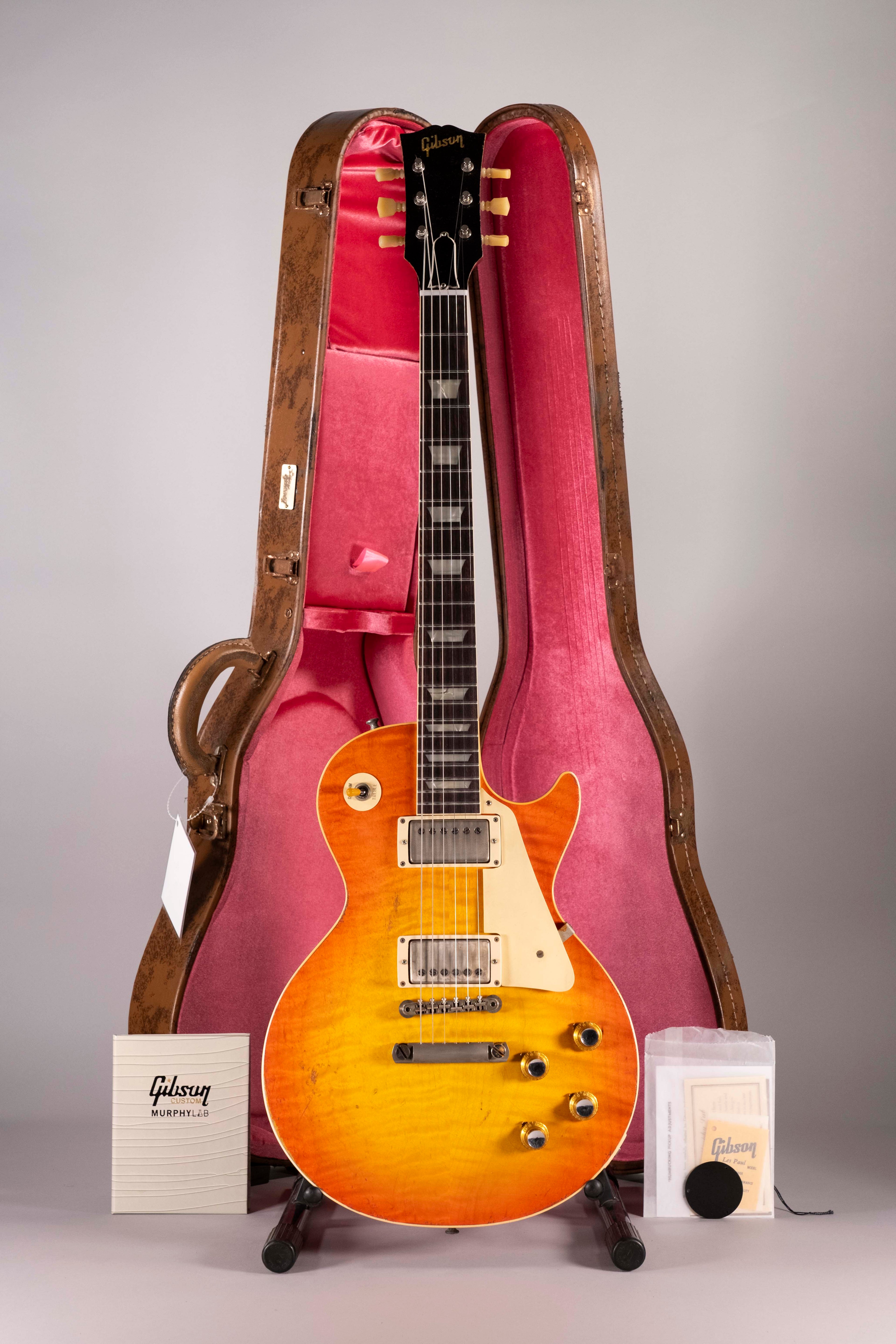 Gibson Custom 1960 Les Paul Standard Reissue Murphy Lab Heavy Aged Tangerine Bur
