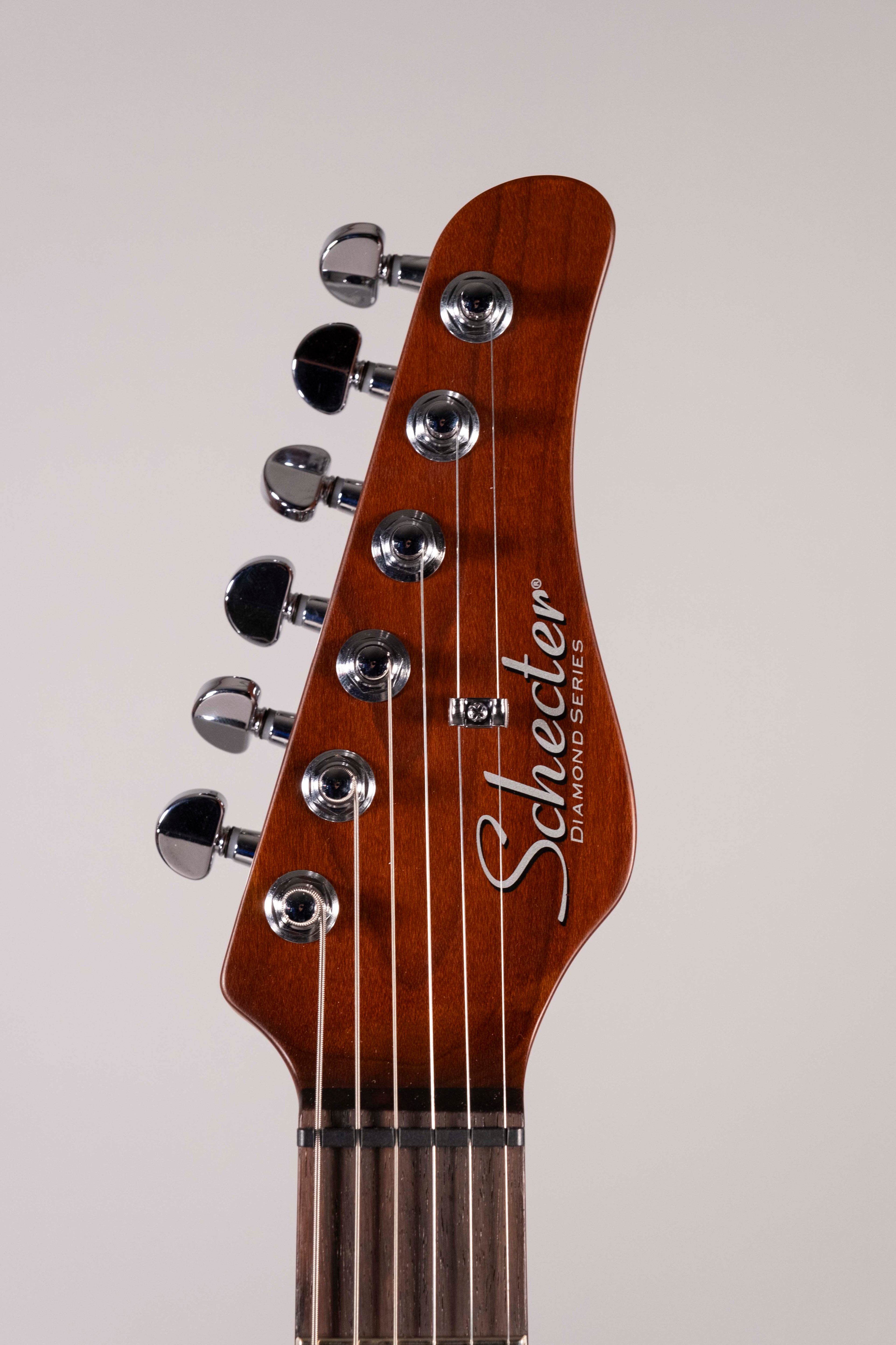Schecter R66 Elite II Rosewood Traditional See-Thru Sky Blu